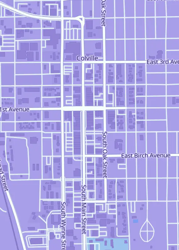 Street map around Constructive Fun, 163 S Main St, Colville, WA