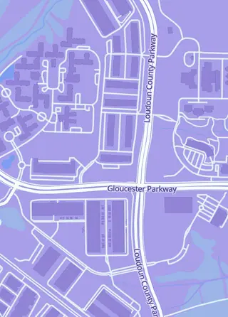 Street map around Continental Cards, Ashburn