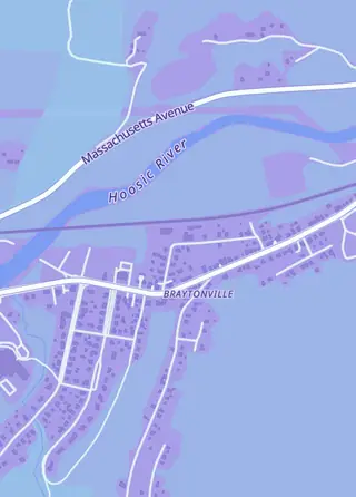 Street map around Coopers Collectables, North Adams
