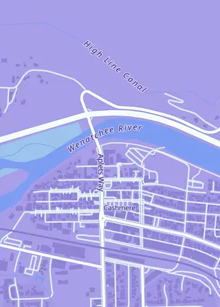 Street map around Core Cards - Cashmere, Cashmere