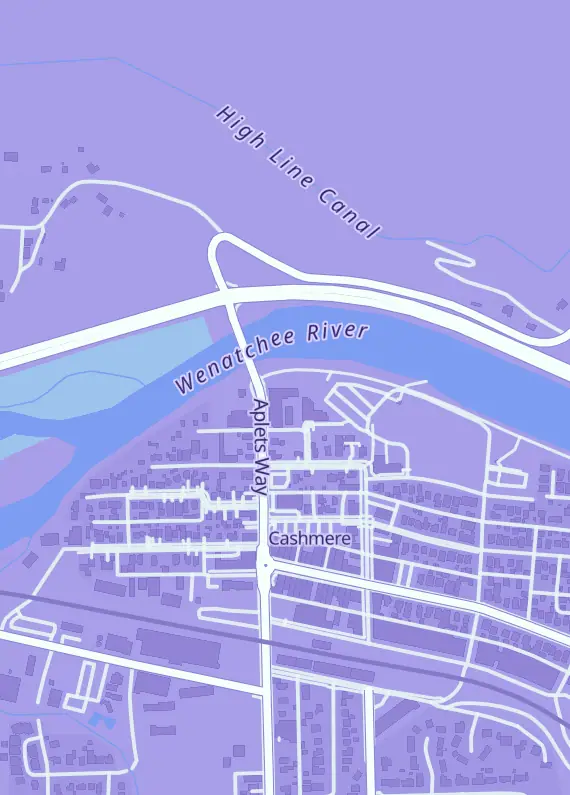 Street map around Core Cards - Cashmere, 412 Aplets Way, Cashmere, WA