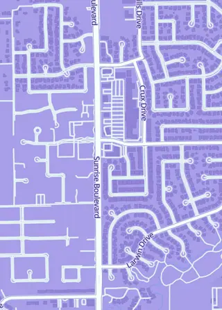 Street map around Corey's Cards and Games, Citrus Heights