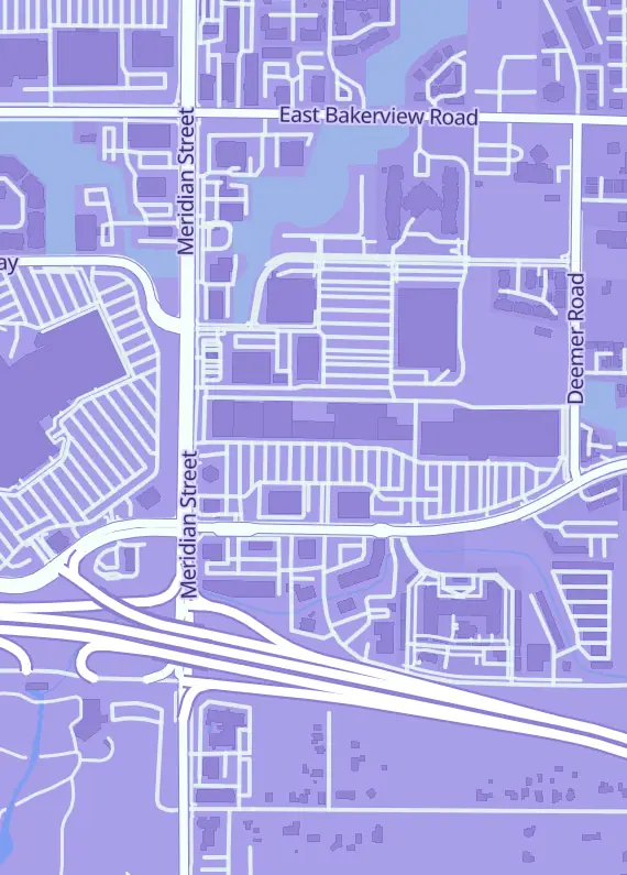 Street map around Cosmic Games, 3930 Meridian St Ste 101, Bellingham, WA