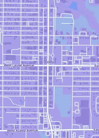 Street map around Covert Comics & Collectibles, Foley