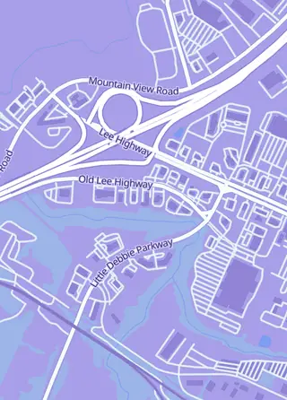 Street map around Cranks Sports Trading Gallery, Collegedale