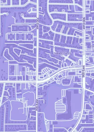 Street map around Crave Collectibles, Midvale
