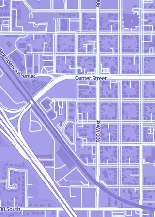 Street map around Crazy Card Addict, Provo