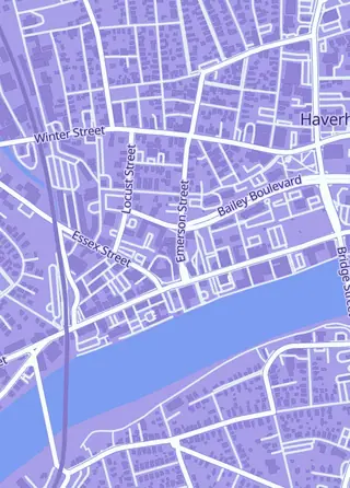 Street map around Creatorpult Games, Haverhill