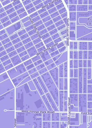 Street map around Crime Alley Comics And Cards, Grand Island