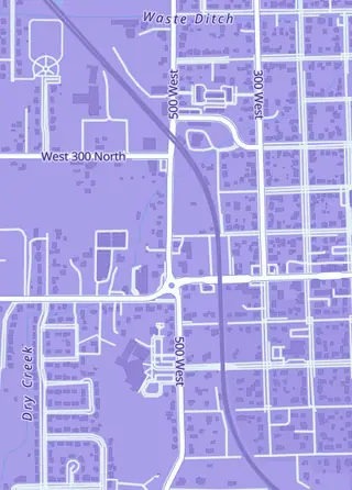 Street map around Croma TCG Lehi, Lehi
