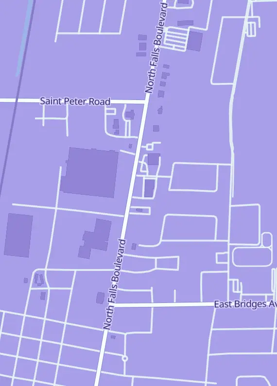 Street map around Cryptid Gaming, 1504 N Falls Blvd, Wynne, AR