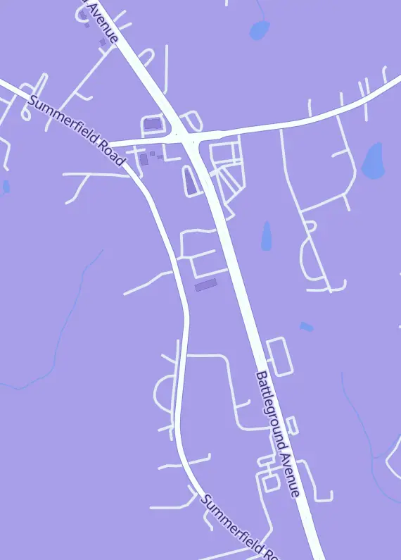 Street map around Curiosity Video Games & More, 4527 US Highway 220 N, Summerfield, NC