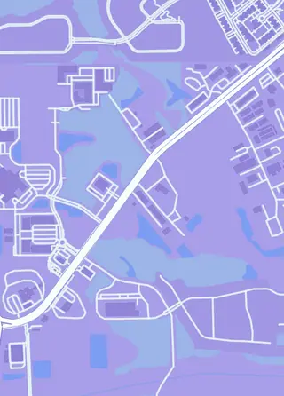Street map around Davoli's House of Cards, St Johns