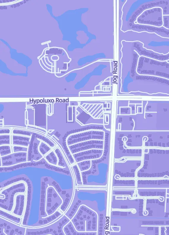 Street map around Diamond Level Collectibles, 6586 Hypoluxo Rd Ste 289, Lake Worth, FL
