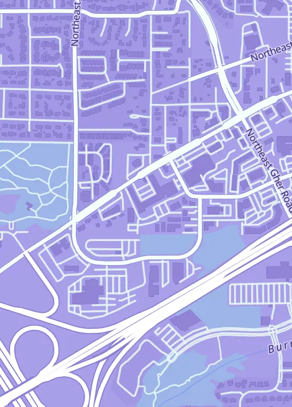 Street map around Dice Age Games, 10411 NE Fourth Plain Blvd #127, Vancouver, WA