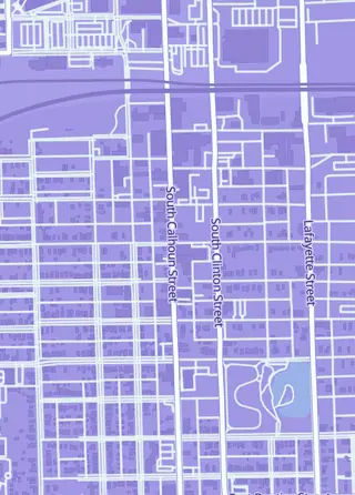 Street map around Discount Comic Book Service, Fort Wayne
