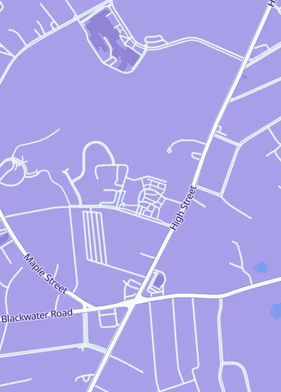 Street map around Diversions Puzzles&Games, 160 Tri City Plaza, Somersworth, NH