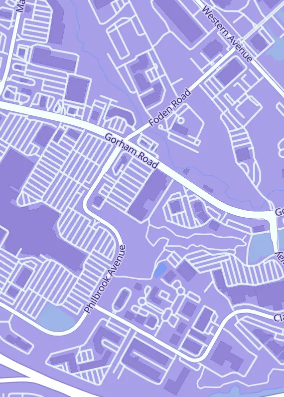 Street map around Diversions Puzzles & Games, 415 Philbrook Ave, South Portland, ME