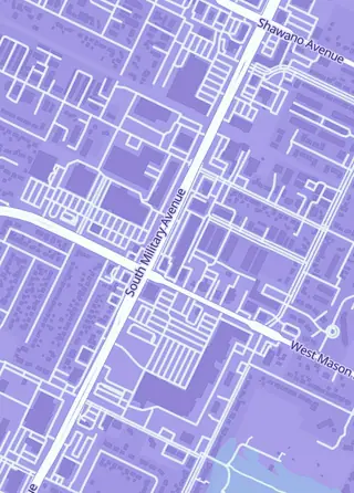 Street map around Don Father Games, Green Bay