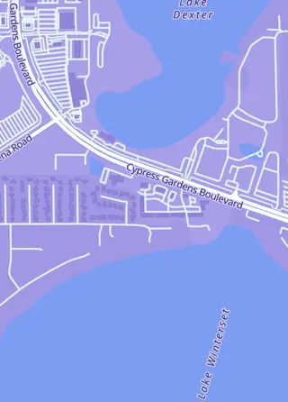 Street map around Doombrowski Games & Comics, Winter Haven