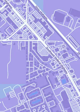 Street map around Double Infinity Gaming Stuart, Stuart