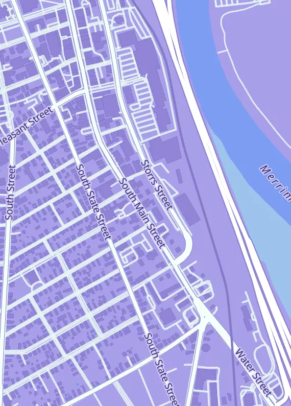 Street map around Double Midnight Comics, 67 S Main St, Concord, NH