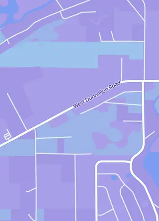 Street map around Dragons Hoard gaming and collectables, Dunnellon