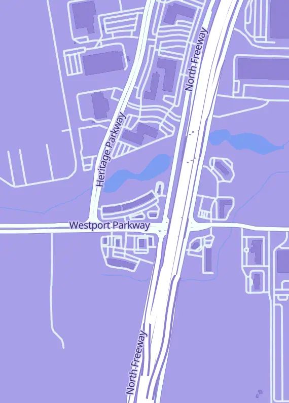 Street map around Dragons Hq, 2421 Westport Pkwy #1200, Fort Worth, TX