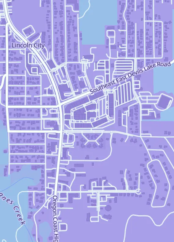 Street map around DragonVine, 1500 SE East Devils Lake Rd #413, Lincoln City, OR