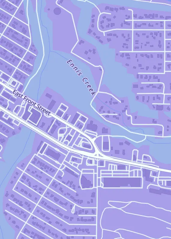 Street map around Dusk Mart, 1607 E Front St, Port Angeles, WA