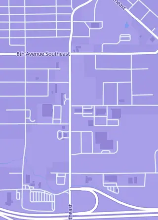 Street map around Dyersville Comics & Games, Dyersville
