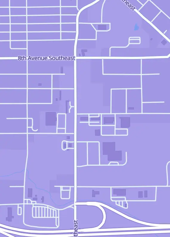 Street map around Dyersville Comics & Games, 1213 12th Ave SE #101, Dyersville, IA