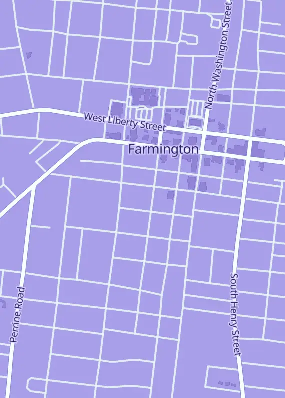 Street map around E&A Collectables LLC, 200 W 1st St Ste 109, Farmington, MO