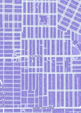 Street map around Elegant Octopus Games, Tacoma