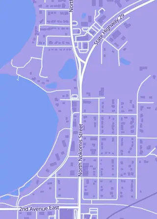 Street map around Elemental Games, Alexandria