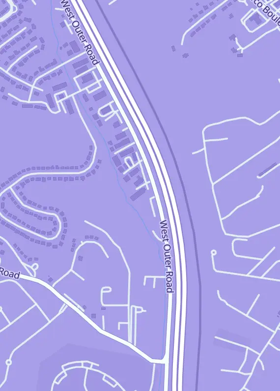 Street map around Elite Collectibles - Arnold, 4051 W Outer Rd, Arnold, MO