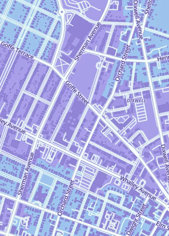 Street map around Elm City Games, 71 Orange St, New Haven, CT
