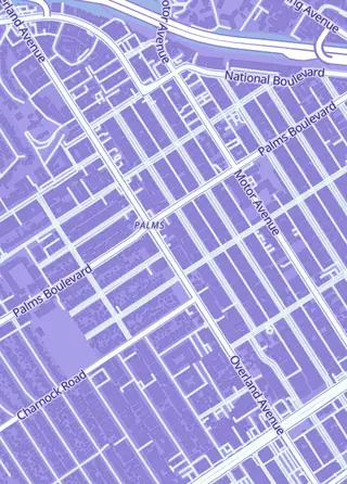 Street map around Enter D. Magic, Los Angeles