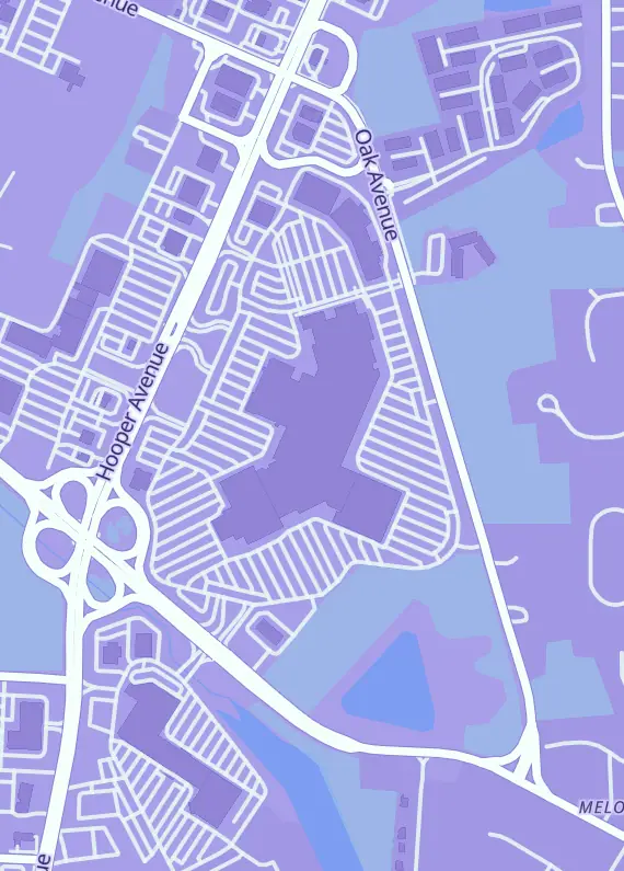 Street map around Epic Trading Collectibles, 1201 Hooper Ave Ste 1068, Toms River, NJ