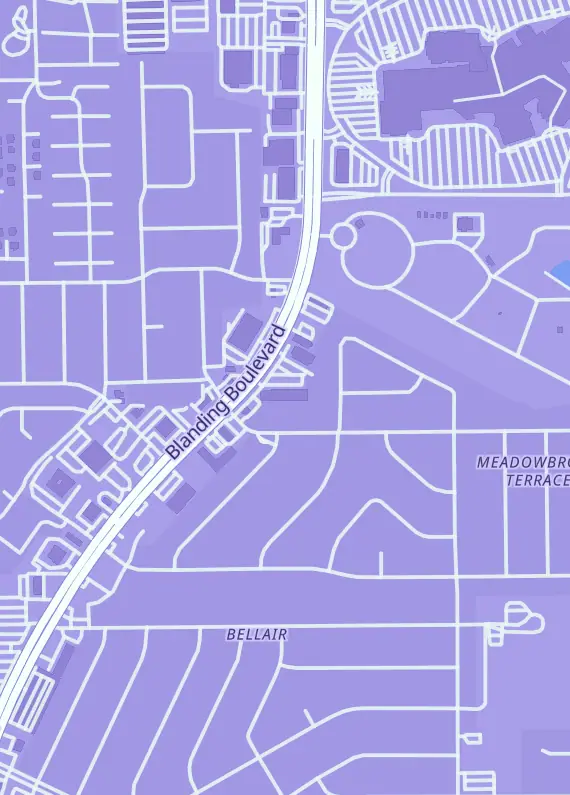 Street map around Erkz Card Bazaar, 155 Blanding Blvd #6A, Orange Park, FL