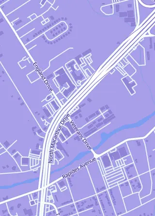 Street map around ETB Games, Alexandria