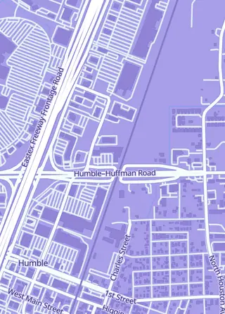 Street map around Ettin Games, Humble