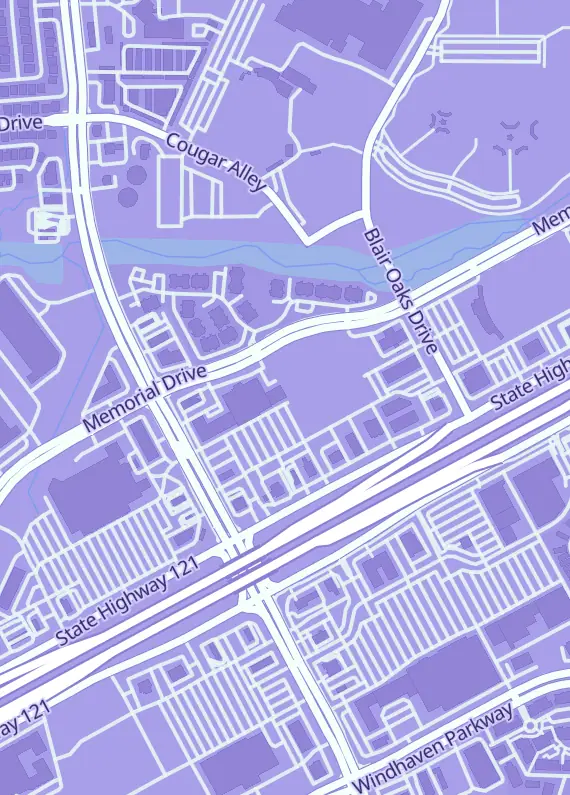 Street map around Evolution Empire Cards and Collectibles, 4713 State Hwy 121 #300, The Colony, TX