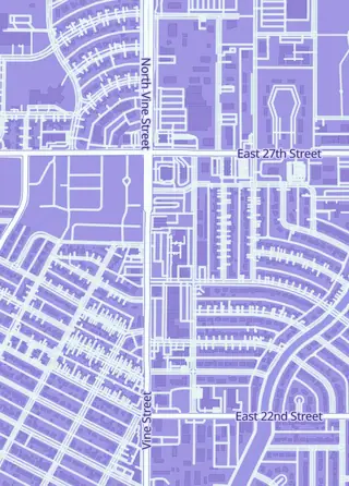 Street map around Extra Life Video Game Store And Repair, Hays