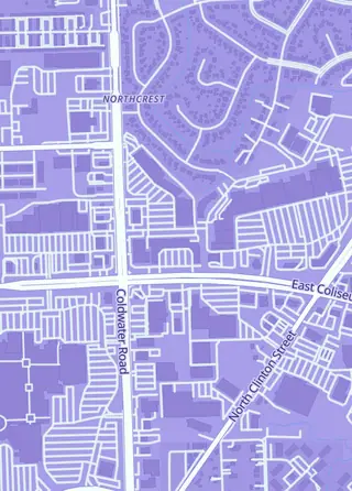 Street map around Extreme TCG, Fort Wayne