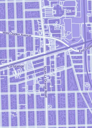 Street map around Fair Game, La Grange