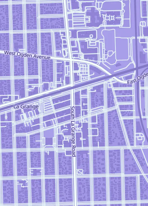 Street map around Fair Game, 19 LaGrange Rd, La Grange, IL
