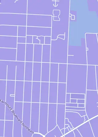 Street map around Fame City Card Co., Canton