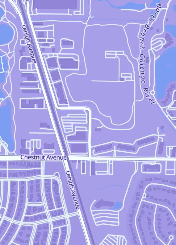 Street map around Fandom Trade, 1872 Johns Dr, Glenview, IL