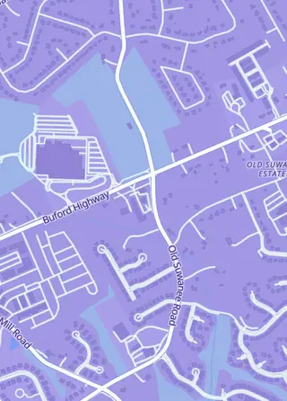 Street map around Fat Packs TCG, Buford